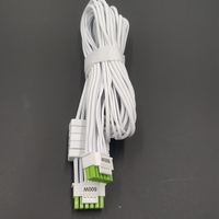 Câble bi-couleur 12 + 4 PCIE 5.0 compatible 12VHPWR pour RTX 3090Ti 4070Ti 4080 4090 GPU 2*8P 16AWG Connecteurs PVC TPE Jackets
