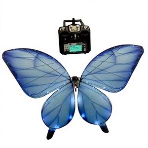 LEDA Modern Romantic Flying LED Bionic Butterfly <b>Light</b>-<b>Up</b> Metal Wedding Props for Events Music Festival Decor - Product Image 1