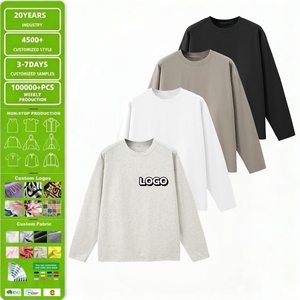 Nuovi Prodotti 2026: <span class=keywords><strong>T</strong></span>-<span class=keywords><strong>shirt</strong></span> a Maniche Lunghe da Uomo, Personalizzabile, Casual, Bianca, Alta Qualità, 65% Cotone 35% Poliestere - Product Image 1