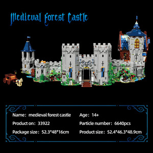 Medieval Forest Castle Building <b>Blocks</b> 33924 Educational Toy 800+ Pieces For Teenagers DIY Architecture Model - Product Image 4