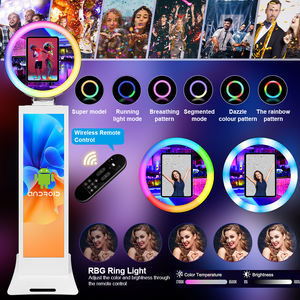 Soporte de impresora disponible RGB intermitente nuevo iPad Photo <span class=keywords><strong>Booh</strong></span> con estuche pantalla táctil de 13 pulgadas Mini PC instalado PhotoBooh blanco - Product Image 6