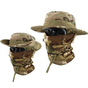 Camuflaje táctico Boonie sombrero conjunto multifuncional transpirable protección solar cubo sombrero gorra GORRA Material de algodón - Product Image 3