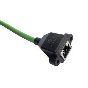 ขั้วต่อ M12 4 PIN A-Code TO RJ45ปลั๊กอุตสาหกรรม PROFINET สายเคเบิลอีเธอร์เน็ตมีความยืดหยุ่นสูงประกอบสายเคเบิล Cat6 - Product Image 4