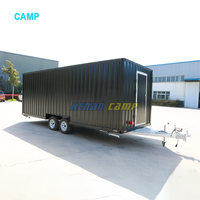 Camp Container Restaurant Met Keuken Ijs Trailer Mobiele Food Truck Mobiele Keuken Container