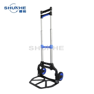 Carrito de Compras Plegable de TPR y PP con Diseño de 2 Ruedas, Capacidad de 60 kg para Transporte de Equipaje y Uso Industrial - Product Image 2