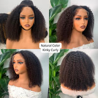 Perruques en cheveux humains pré-épilées M Lagos Hairline 13x4 Lace Front, haute densité, boucles rebondissantes, sans colle, prêtes à porter
