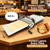 Laminoir à pâte électrique 220V de table |   Laminoir à pâte feuilletée à épaisseur réglable pour cuisine commerciale