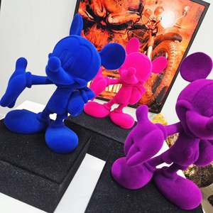 Tùy Chỉnh Chất Lượng Cao Nhựa Nghệ Thuật Bức Tượng Màu Hồng Đổ Xô Mickey Điêu Khắc Cuộc Sống Kích Thước Sáng Tạo Trang Trí Bức Tượng Cho Nhà - Product Image 6