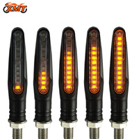 Luces Intermitentes LED de Alta Calidad para Motocicleta, 12V, Color Ámbar, con Marcado E, Luz Secuencial