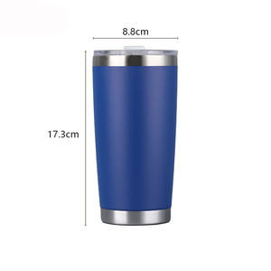 Mug de voyage durable avec logo personnalisé, 20 oz, double paroi en acier inoxydable, gobelet isotherme sous vide avec couvercle magnétique - Product Image 4