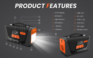 Arrancador de Coches Portátil Inalámbrico 4 en 1 con Compresor de Aire 4000A 26800mAh con Pantalla Digital 2023 - Product Image 6