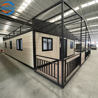 Maison Modulaire Portable Européenne WinFair, Conteneur Extensible 3 Chambres à Vendre avec Toit pour Studio Domestique