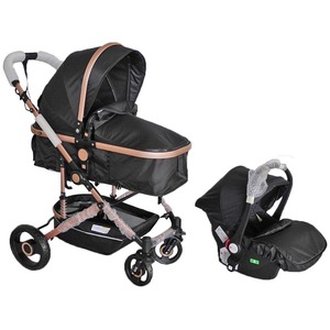 Poussette Bébé Personnalisée OEM Légère Pliante <span class=keywords><strong>3</strong></span>-en-<span class=keywords><strong>1</strong></span> avec Siège <span class=keywords><strong>Auto</strong></span> Intégré - Product Image 1