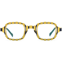 Gafas Borregls con Montura de Titanio Colorida para Hombre, Diseño Cuadrado de Marca 2025, Lentes Ópticas de Alta Calidad para Mujer, Modelo 185901