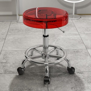 Fauteuil de Barbier Moderne en Acier, Inclinable, Réglable en Hauteur, Antistatique pour Salon de Coiffure et Institut de Beauté - Product Image 6