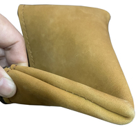 Mini pochette à monnaie Euro mignonne en cuir véritable faite à la main avec fermeture éclair pour passeport, cartes d'invitation de mariage, cadeaux