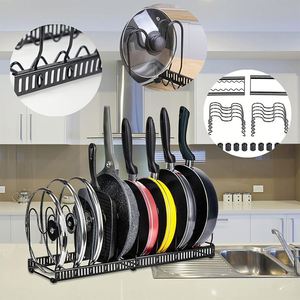 Organisateur de cuisine extensible 3-en-1 facile à monter soi-même pour casseroles, poêles et couvercles - Product Image 2