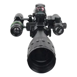 Tùy chỉnh siêu mát 6-24x50 + Red Dot Sight + laser Sight + Flash ánh sáng săn bắn Phạm vi kết hợp Phạm vi quang học phản xạ Sight phạm vi