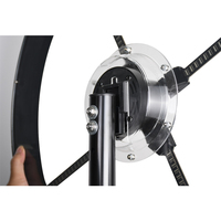 Ventilateur d'affichage publicitaire holographique 3D haute résolution 65 cm 1280 LED avec support trépied et couvercle acrylique détachable – Écran LED