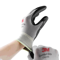 Gants de travail industriels 3M Comfort Grip, antidérapants, résistants à l'usure, enduits de nitrile, protection des mains
