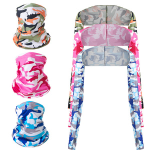 Camouflage Ice Silk Scarf Shawl Upf 50 Breathable Outdoor Sun Protection Unisex Face Mask For Fishing Cycling Mountaineering - Product Image 1