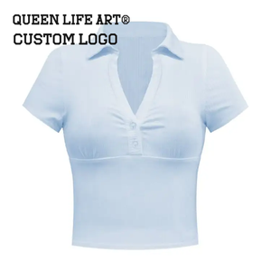 Camisetas Cortas Personalizadas Verdant Strokes Y2K para Mujer, <span class=keywords><strong>Camiseta</strong></span> Polo de Algodón con Estampado 3D, <span class=keywords><strong>Camiseta</strong></span> Corta Negra Tipo Baby Tee en Tela Vaquera - Product Image 2