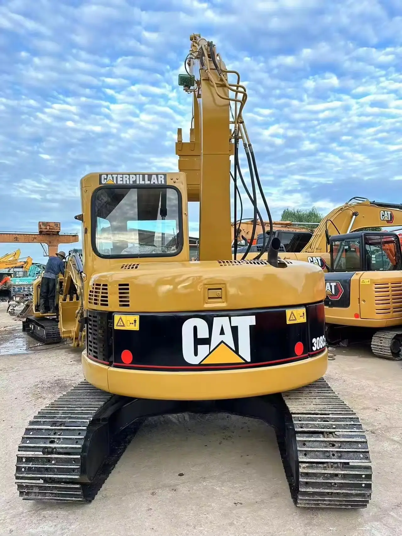 Low price second-hand Cat 308C excavator card  high-quality Caterpillar 308 small second-hand excavator for sale