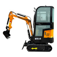 Nouvelle mini-pelle de 1 tonne avec pièces de rechange, petite machine de terrassement hydraulique, prix des pelles sur chenilles