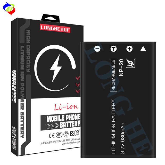 680mAh NP-20 Factory Replacement Camera Battery for Casio EX-S60 S500 S770 Z60 Z65 Z75 Z70