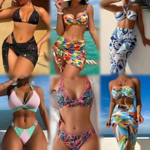 Trajes de baño de verano para mujer, bikinis sexys con espalda descubierta, liquidación, envío aleatorio, precio bajo al por mayor - Product Image 5