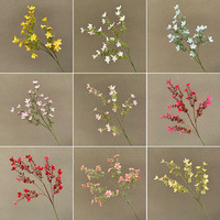 Mini-matériaux floraux artificiels de jasmin, verdure, thème forêt, décoration de plafond de mariage, arrangements floraux artificiels, fausses fleurs