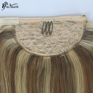 Nhà Máy Nóng Bán 10A Lớp 100% Remy Trung Quốc Phần Mở Rộng Tóc Con Người Đôi Rút Ra Dây Kéo Kiểu Tóc Đuôi Ngựa - Product Image 2