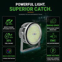 Vente flash - Lampe de pêche LED haute efficacité 1500W 240000lm, lumière verte submersible, lampe de pêche en eau profonde pour bateau de pêche