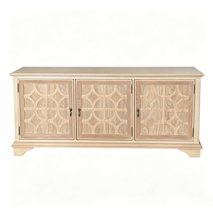 French <strong>Rustic</strong> Carved <strong>Wooden</strong> Storage Cabinet Living Room <strong>Console</strong> <strong>Table</strong> - Product Image 1