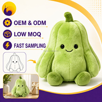 Coussin décoratif personnalisé en peluche en forme de melon d'hiver, pour la vente au détail