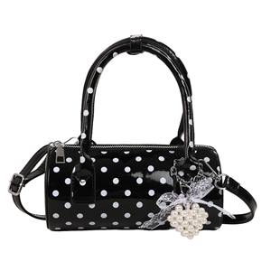 Bolso de lunares súper popular para mujer, nuevo estilo 2026, exquisito mini bolso cruzado versátil, moderno bolso tote redondo. - Product Image 2