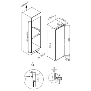 178cm 204L Electric <strong>Upright</strong> <strong>Freezers</strong> Static Built-in Home Appliances <strong>for</strong> Household and Hotel Use - Product Image 2