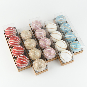 อุปกรณ์ตกแต่งคริสต์มาส 2025 อาลีบาบา จีน ขายส่งจำนวนมาก ลูกบอลคริสต์มาสขนาด 8 ซม. ของประดับตกแต่งคริสต์มาส ของประดับตกแต่งคริสต์มาสแบบเทียม - Product Image 5