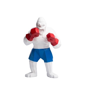 Personaje de dibujos animados deportes peso pesado gran gorila artesanía de resina para la decoración de la sala de estar - Product Image 2