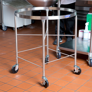 Stainless Steel Mixer Bowl Rack Trolley Commercial Movable Mixing Bowl Cart For <b>Kitchen</b> <b>Equipment</b>,With storage layer - Product Image 4