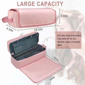 Bolsa de Transporte de Alta Gama para Plancha y Rizador de Pelo de Doble Capa, Impermeable, con Alfombrilla Resistente al Calor - Product Image 6