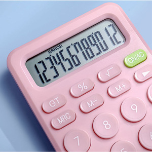 12 Digit Standard Calculator Medium Size Colorful Stylish Design For Everyday Use - Product Image 1