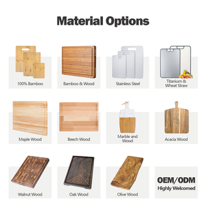 Juego de Tablas de Cortar de Madera de Acacia Premium de 3 Piezas, Madera Maciza de 1.5 cm de Grosor, 18x12, Tablas de Cortar Portátiles para Cocina para Carne o Verduras - Product Image 6