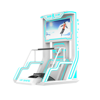 Équipement de jeu de parc d'attractions de réalité virtuelle d'intérieur 9D Vr Machine de jeu de simulateur de ski Vr pour le ski et le surf