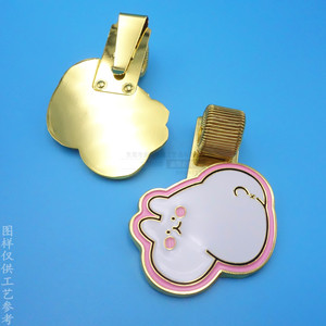 Metal Painted Cat Pen <b>Clip</b> 53mm Alloy <b>Spring</b> <b>Clip</b> For Notebook Stationery Accessory - Product Image 2