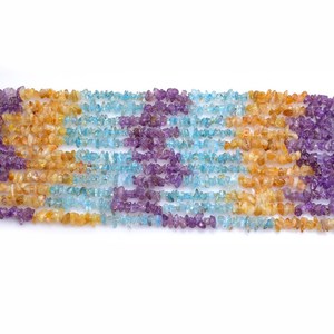 ลูกปัดชิปพลอยสีรุ้งลูกปัดหินหลายเม็ดสำหรับทำเครื่องประดับ - Product Image 5