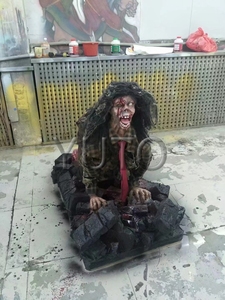 Haunted House <strong>Animatronics</strong> Twist Ghost Horror House <strong>Prop</strong> Moving Corpse|Haunted House <strong>Prop</strong> for Amusement Park for Sale - Product Image 2