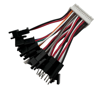 カスタムワイヤハーネス100mm SH 1.0mm/GH1.25mmピッチから3ピンデュポン電子レインボーワイヤーケーブルアセンブリ - Product Image 1