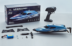 <span class=keywords><strong>Bateau</strong></span> RC haute vitesse HJ823 25KM/h 2.4G Étanche Anti-collision 4 Canaux Télécommandé Modèle de <span class=keywords><strong>Bateau</strong></span> Électrique Lumières LED Vente Chaude 2026 - Product Image 5