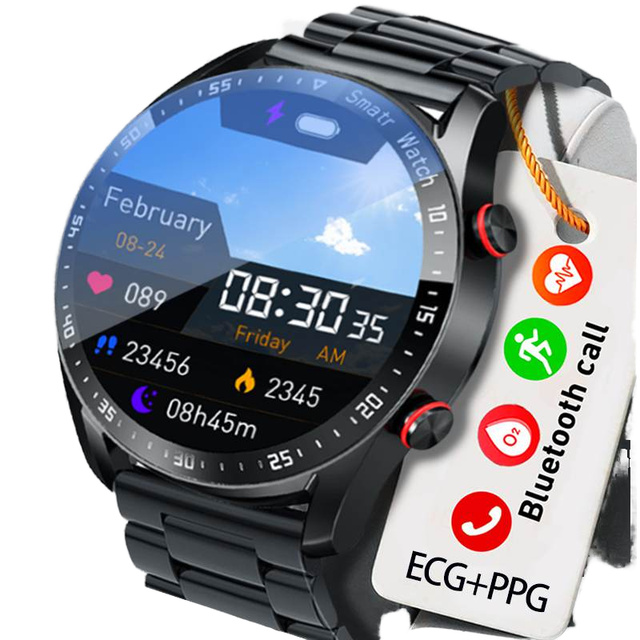 HW20 Smart Watch 2025 Sport Fitness Tracker Heart Rate ECG+PPG Touch Screen IPS Android Answer Call IP67 Alloy Case Unisex 4-Day